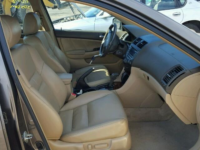 1HGCM665X7A046299 - 2007 HONDA ACCORD EX BROWN photo 5