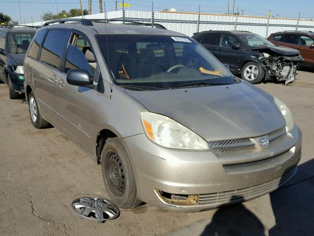 5TDZA23C44S085921 - 2004 TOYOTA SIENNA CE TAN photo 1