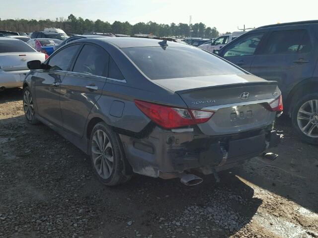 5NPEC4AB8EH853440 - 2014 HYUNDAI SONATA SE SILVER photo 3