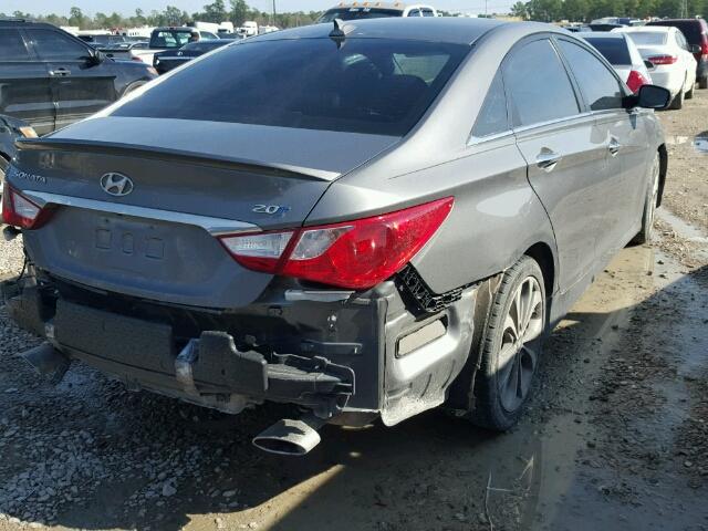 5NPEC4AB8EH853440 - 2014 HYUNDAI SONATA SE SILVER photo 4