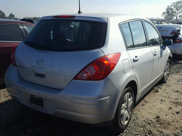 3N1BC1CP4AL443077 - 2010 NISSAN VERSA S SILVER photo 4