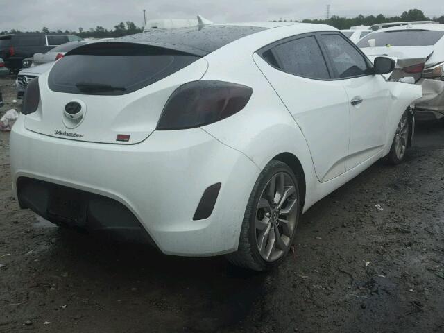 KMHTC6AD8EU212634 - 2014 HYUNDAI VELOSTER B WHITE photo 4