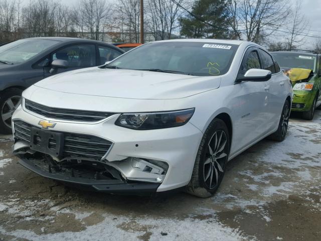 1G1ZE5ST3HF173493 - 2017 CHEVROLET MALIBU LT WHITE photo 2