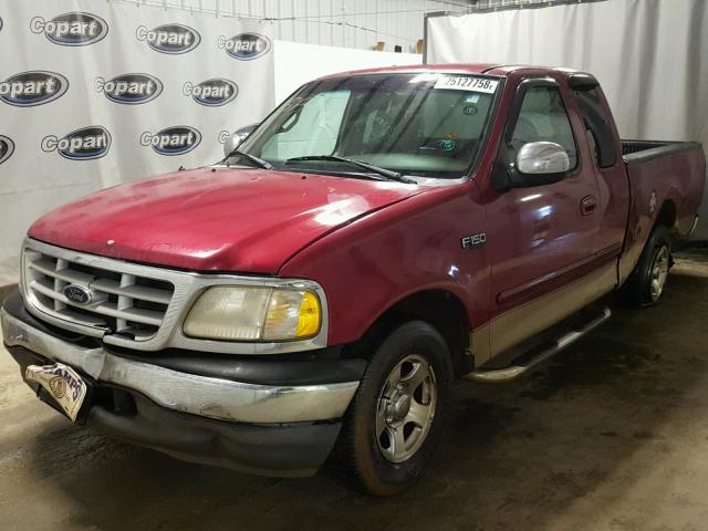 1FTZX1720XNA13991 - 1999 FORD F150 BURGUNDY photo 2