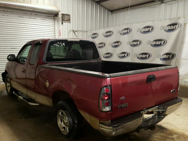 1FTZX1720XNA13991 - 1999 FORD F150 BURGUNDY photo 3