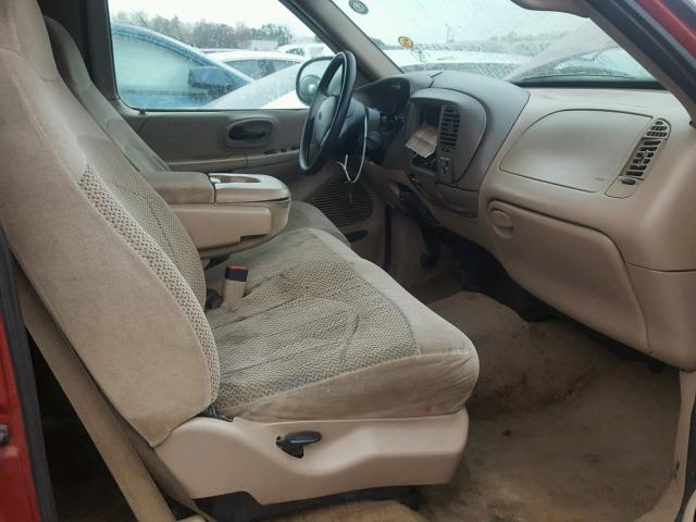1FTZX1720XNA13991 - 1999 FORD F150 Բորդո լուսանկար 5
