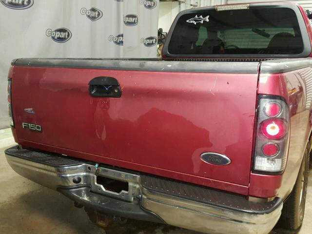 1FTZX1720XNA13991 - 1999 FORD F150 BURGUNDY photo 9