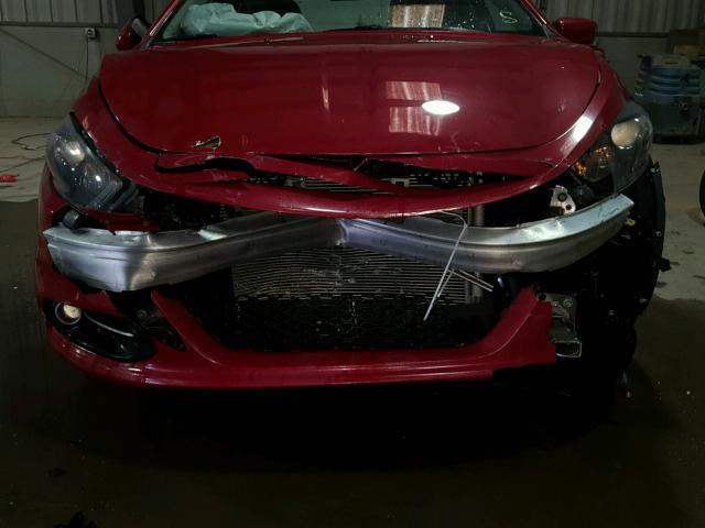 1C3CDFBAXDD310640 - 2013 DODGE DART SXT RED photo 9