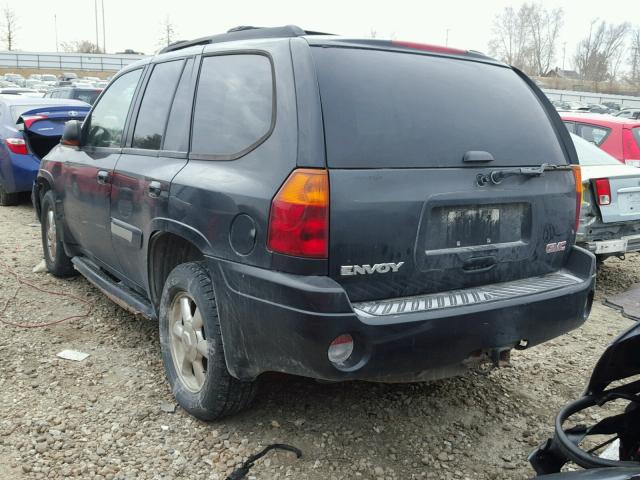 1GKDT13S342437209 - 2004 GMC ENVOY CHARCOAL photo 3