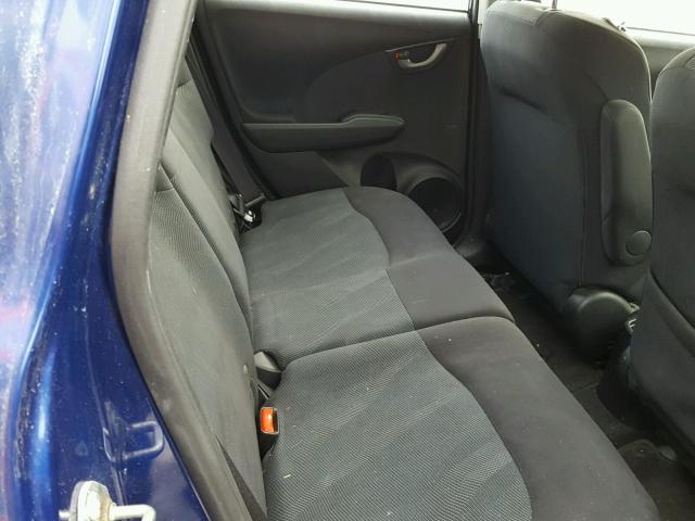 JHMGE87409S056205 - 2009 HONDA FIT SPORT BLUE photo 6