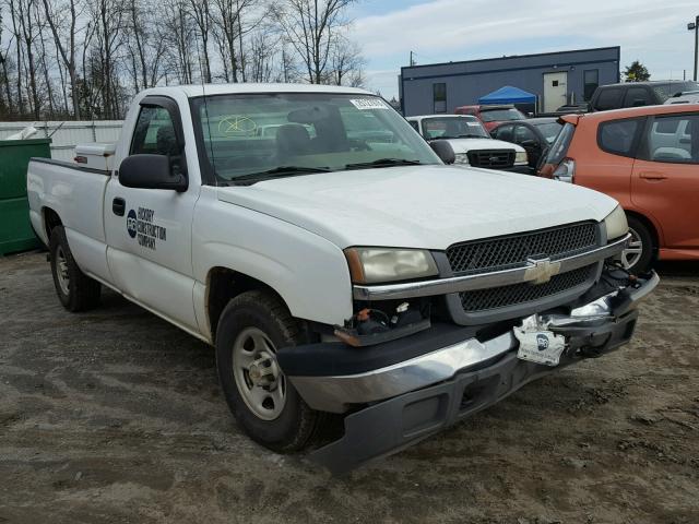 1GCEC14V74Z260311 - 2004 CHEVROLET SILVERADO WHITE photo 1