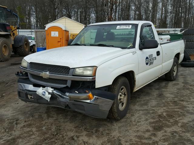 1GCEC14V74Z260311 - 2004 CHEVROLET SILVERADO WHITE photo 2