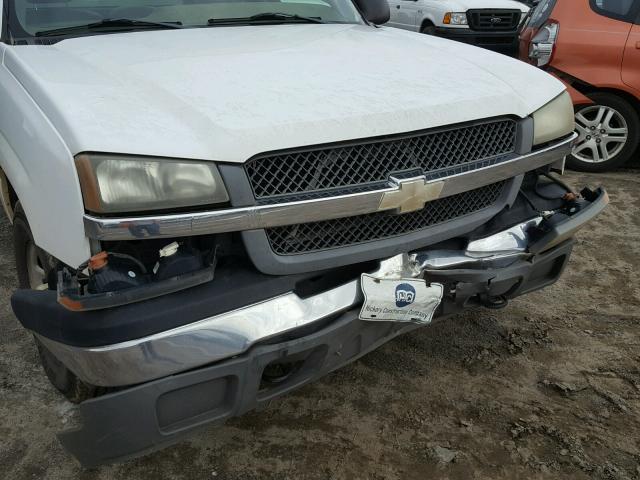 1GCEC14V74Z260311 - 2004 CHEVROLET SILVERADO WHITE photo 9