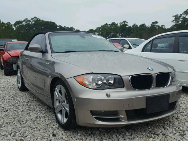 WBAUL73538VE88173 - 2008 BMW 128 I TAN photo 1