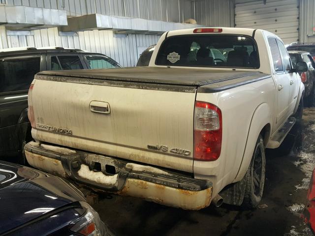 5TBDT48185S494568 - 2005 TOYOTA TUNDRA DOU WHITE photo 4