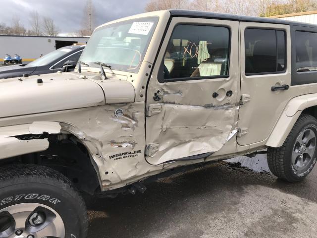 1C4HJWEG6HL680621 - 2017 JEEP WRANGLER U TAN photo 10