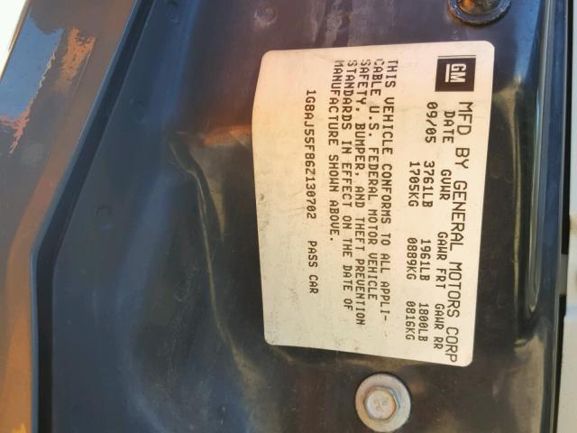 1G8AJ55F86Z130702 - 2006 SATURN ION LEVEL 绿色 照片 10