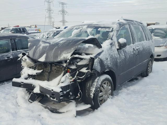 5TDZA23C06S424211 - 2006 TOYOTA SIENNA CE GRAY photo 2