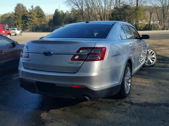 1FAHP2F93FG126374 - 2015 FORD TAURUS LIM SILVER photo 4