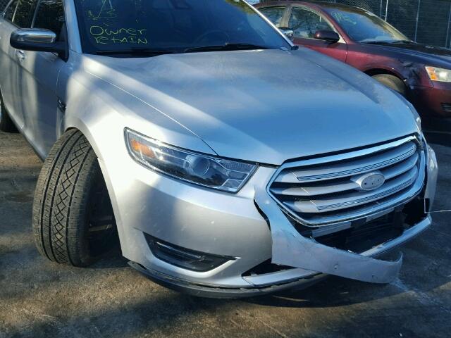 1FAHP2F93FG126374 - 2015 FORD TAURUS LIM SILVER photo 9