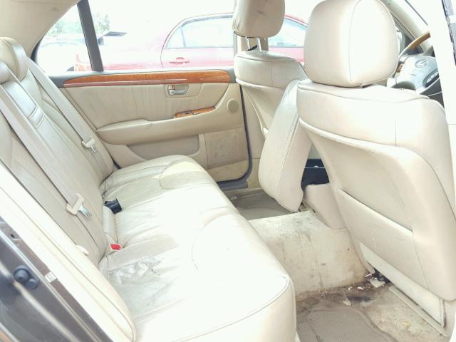 JTHBN36F455016654 - 2005 LEXUS LS 430 BROWN photo 6