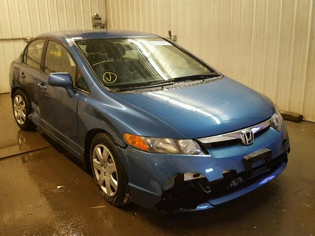 1HGFA16507L074691 - 2007 HONDA CIVIC LX BLUE photo 1