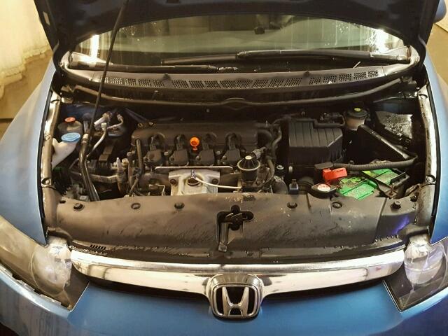 1HGFA16507L074691 - 2007 HONDA CIVIC LX BLUE photo 7