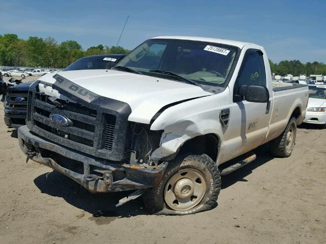 1FTNF21578EC21443 - 2008 FORD F250 SUPER WHITE photo 2