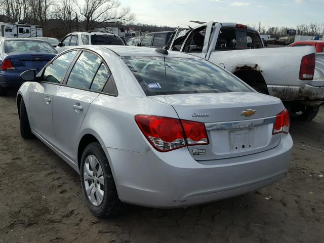 1G1P15SH0F7229153 - 2015 CHEVROLET CRUZE L SILVER photo 3