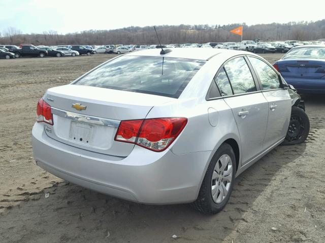 1G1P15SH0F7229153 - 2015 CHEVROLET CRUZE L SILVER photo 4