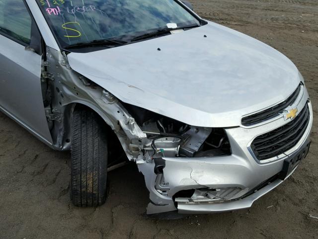 1G1P15SH0F7229153 - 2015 CHEVROLET CRUZE L SILVER photo 9