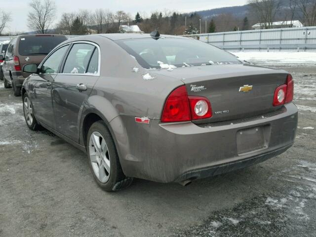 1G1ZA5EU8CF212362 - 2012 CHEVROLET MALIBU LS BROWN photo 3