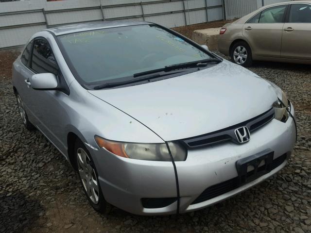 2HGFG126X7H526012 - 2007 HONDA CIVIC LX SILVER photo 1