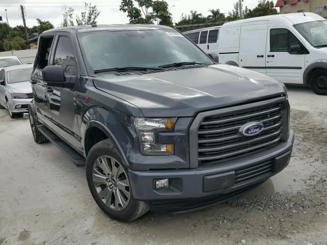 1FTEW1CF6GFD32039 - 2016 FORD F150 SUPER GRAY photo 1