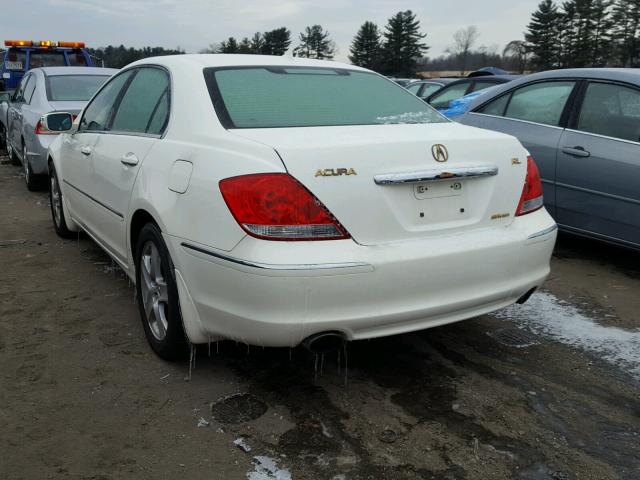 JH4KB16586C002600 - 2006 ACURA RL WHITE photo 3