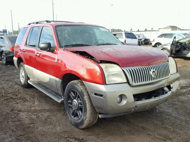 4M2ZU66KX3ZJ03458 - 2003 MERCURY MOUNTAINEE RED photo 1