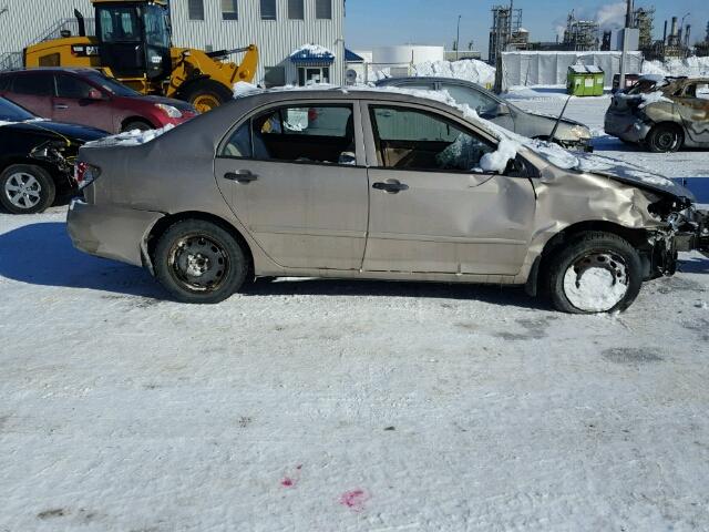 2T1BR32E75C874335 - 2005 TOYOTA COROLLA CE GOLD photo 9