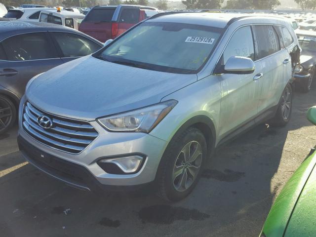 KM8SMDHF5GU149399 - 2016 HYUNDAI SANTA FE S SILVER photo 2