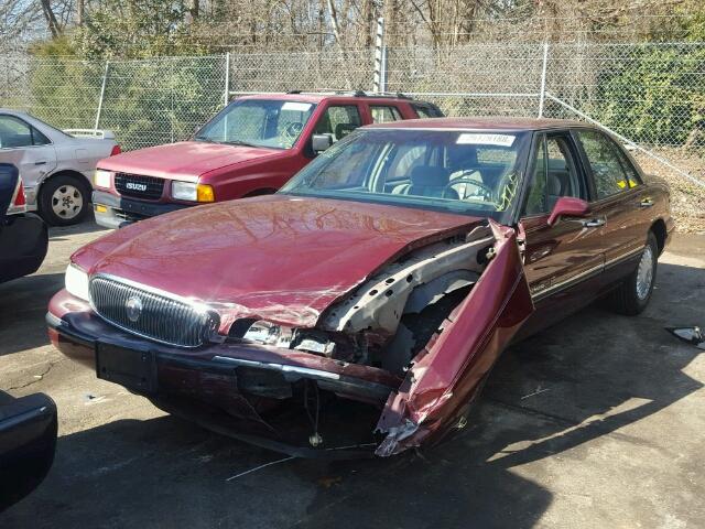 1G4HP52K6VH568302 - 1997 BUICK LESABRE CU BURGUNDY photo 2