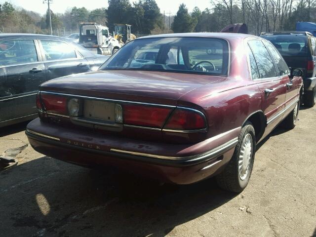 1G4HP52K6VH568302 - 1997 BUICK LESABRE CU BURGUNDY photo 4