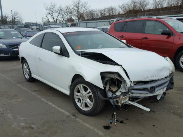 1HGCM72397A005673 - 2007 HONDA ACCORD LX WHITE photo 1