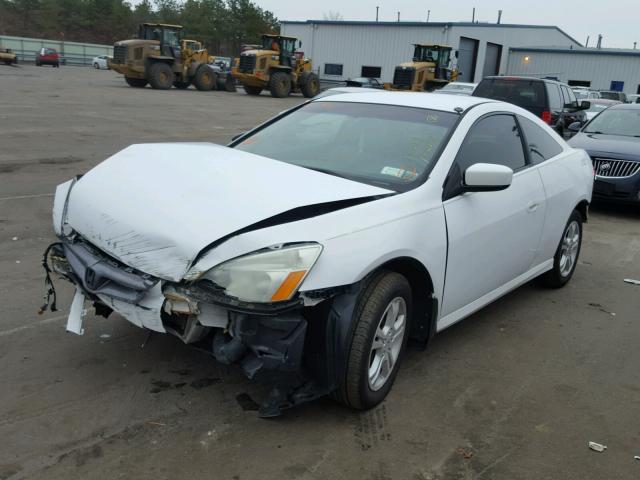 1HGCM72397A005673 - 2007 HONDA ACCORD LX WHITE photo 2