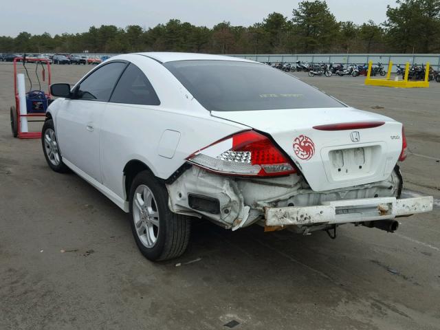 1HGCM72397A005673 - 2007 HONDA ACCORD LX WHITE photo 3