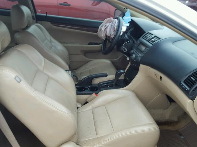 1HGCM72397A005673 - 2007 HONDA ACCORD LX WHITE photo 5