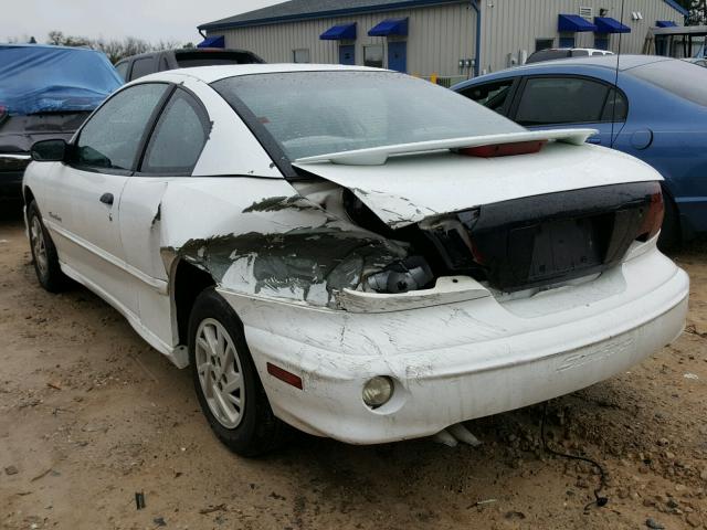 1G2JB1242Y7454956 - 2000 PONTIAC SUNFIRE SE WHITE photo 3