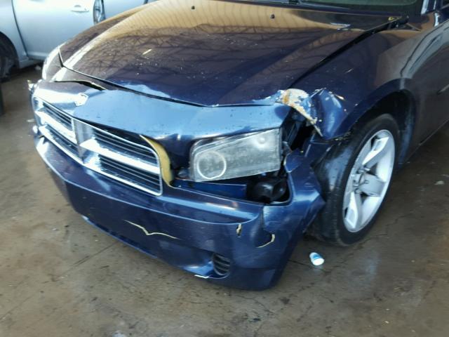 2B3KA43R36H188168 - 2006 DODGE CHARGER SE BLUE photo 9