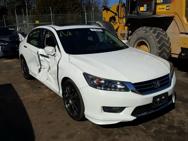 1HGCR3F89DA032271 - 2013 HONDA ACCORD EXL WHITE photo 1