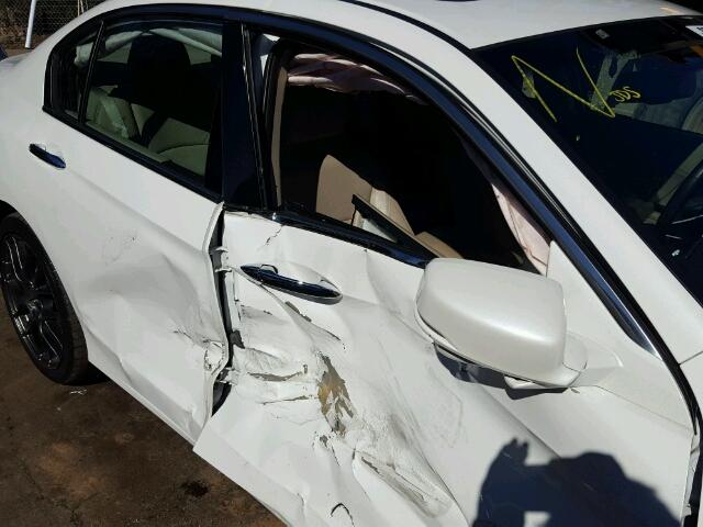 1HGCR3F89DA032271 - 2013 HONDA ACCORD EXL WHITE photo 9