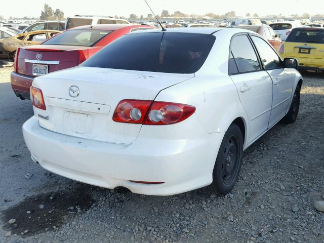 1YVFP80C255M59386 - 2005 MAZDA 6 I WHITE photo 4