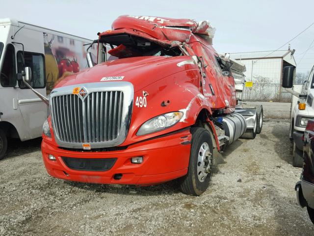 3HSDJSNR3GN001346 - 2016 INTERNATIONAL PROSTAR RED photo 2